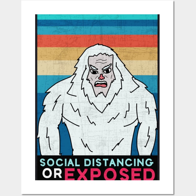 Yeti Senior of Social Distancing Wall Art by HijriFriza